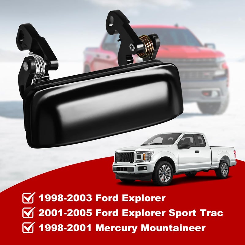 FAERSI Exterior Door Handle Front Rear Driver Side & Passenger Side Replacement for1998-2003 Ford Explorer 98-01 Mercury Mountaineer 2001-2005 Explorer Sport Trac, Replaces# 79102 - Image 5